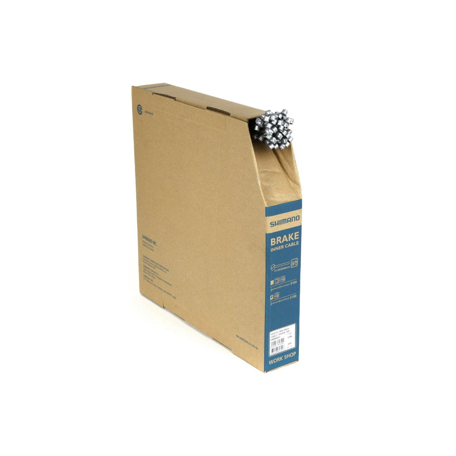 Lot De 100 Câbles De Frein Shimano Vtt 1.6 Mm 2050 Mm Acier 1 Lot De 100 Câbles De Frein Shimano Vtt 1.6 Mm 2050 Mm Acier