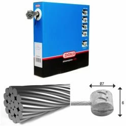 Câble De Frein 1x19 Fils Inox Ø1,5mm Tête En T Ø7x6mm Elvedes 11 Câble De Frein 1x19 Fils Inox Ø1,5mm Tête En T Ø7x6mm Elvedes -MAGASIN DE FREINS JAGWIRE elvedes 6427rvs 3m box