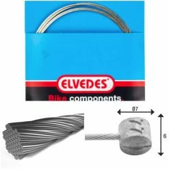Câble De Frein 1x19 Fils Inox Ø1,5mm Tête En T Ø7x6mm Elvedes 13 Câble De Frein 1x19 Fils Inox Ø1,5mm Tête En T Ø7x6mm Elvedes -MAGASIN DE FREINS JAGWIRE elvedes 6427rvs 49 1