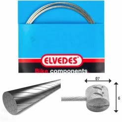 Câble De Frein 1x19 Fils Inox Ø1,5mm Tête En T Ø7x6mm Elvedes 16 Câble De Frein 1x19 Fils Inox Ø1,5mm Tête En T Ø7x6mm Elvedes -MAGASIN DE FREINS JAGWIRE elvedes 6427rvs slick